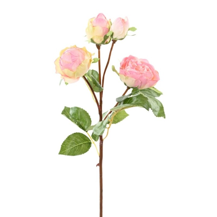 Künstliche Rose, pink, ca. 60cm hoch - Pflegeleicht & Schön