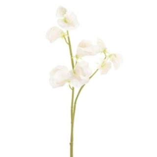 Künstliche Sweet Pea, weiß, ca. 41cm hoch