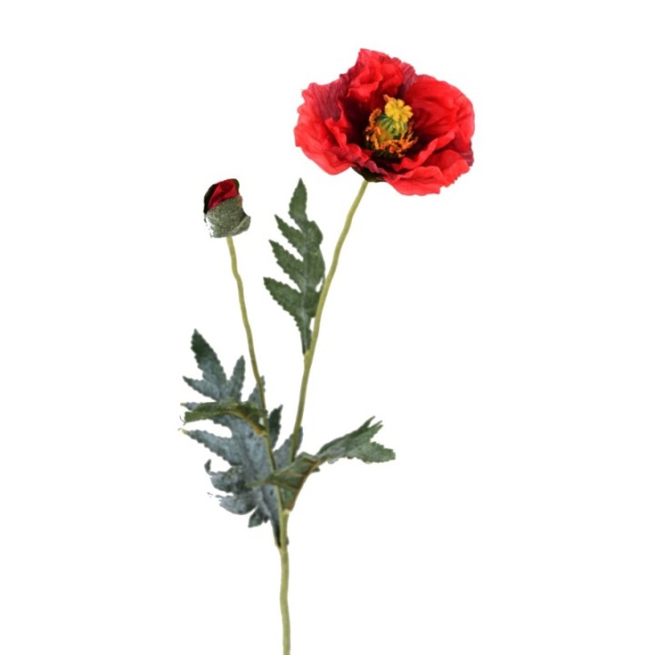 Künstliche rote Blumen, ca. 72cm hoch, pflegeleicht