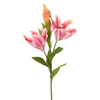 Künstliche Lilie, pink oder weiß, ca. 80cm hoch