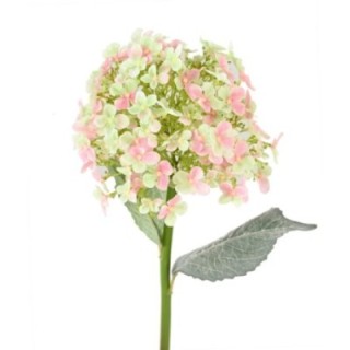 Künstliche Hortensie, pink-grün, ca. 55cm hoch