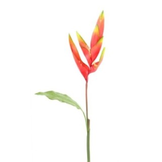 Künstliche Paradiesvogelblume, rot, ca. 95cm hoch