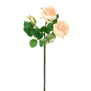 Künstliche Lachsfarbene Rose, ca. 55cm hoch, pflegeleicht