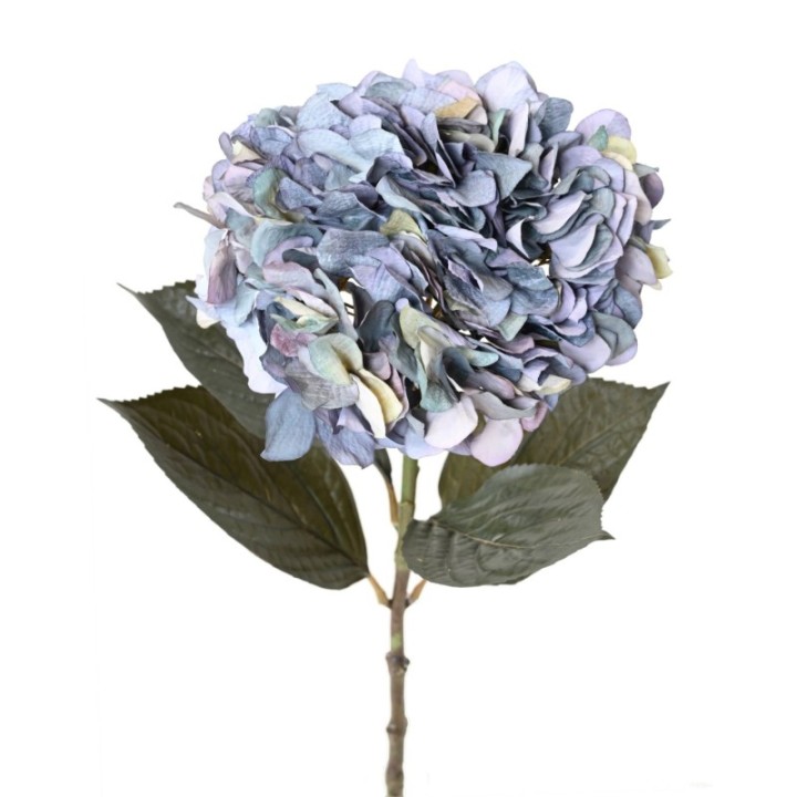 Künstliche Hortensie, blau, ca. 65cm hoch - Pflegeleicht!