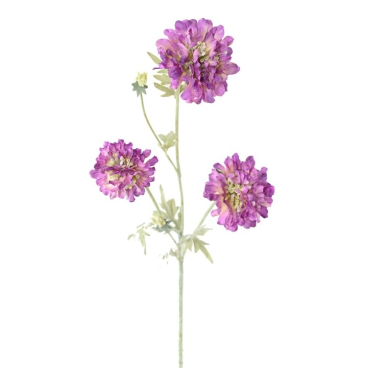 Künstliche Scabiosenblume, lila, ca. 75cm hoch