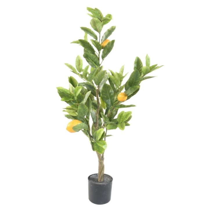 Künstlicher Zitronenbaum, ca. 90cm hoch, gelb