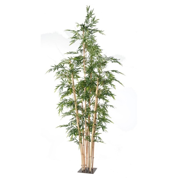 Künstlicher Riesenbambus, ca. 400cm hoch, grün