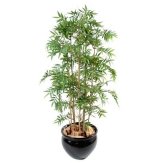 Künstlicher Orientalischer Bambus, ca. 110cm hoch, grün