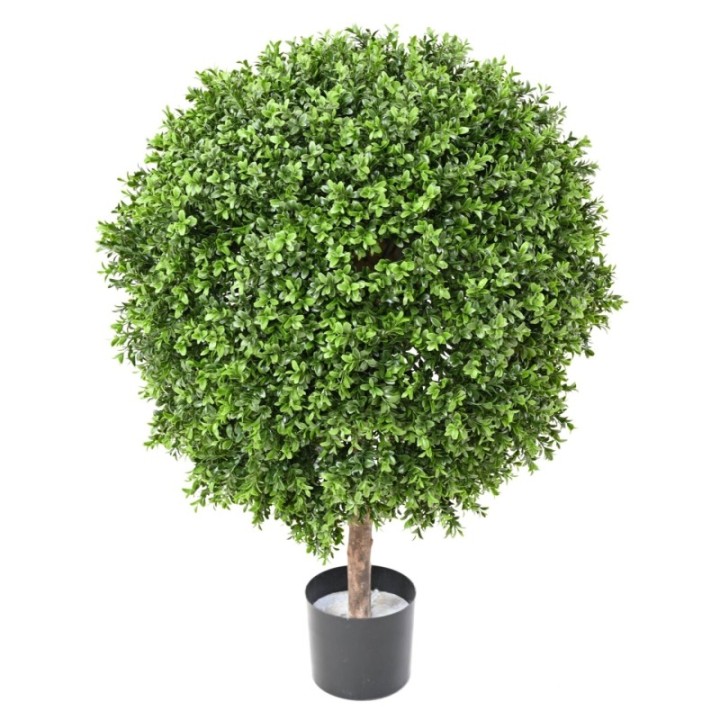 Künstliche Buchsbaumkugel auf Stamm, ca. 90cm