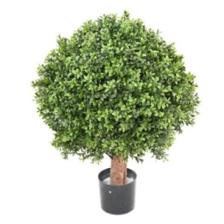 Künstliche Buchsbaumkugel auf Stamm, ca. 65cm