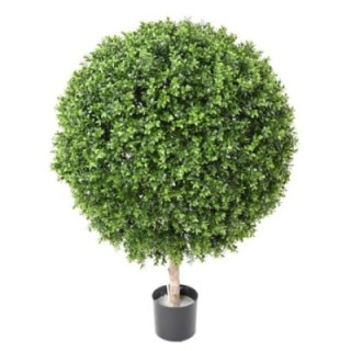 Künstliche Buchsbaumkugel auf Stamm, ca. 105cm