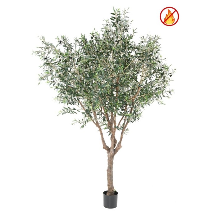 Künstlicher premium Olivenbaum, Schwerentflammbar B1/RF2, ca. 270cm