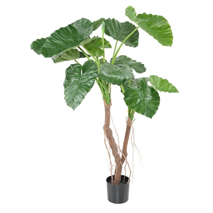 Künstliche Alocasia Calidora, ca. 130cm hoch, grün