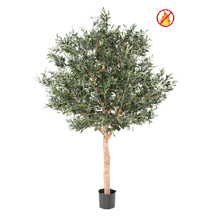 Künstlicher Olivenbaum, ca. 210cm hoch, silbergrün