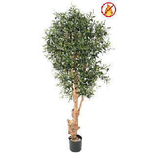 Künstlicher Olivenbaum, ca. 170cm hoch, silbergrün
