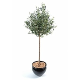 Künstlicher Olivenbaum, ca. 180cm hoch, silbergrün