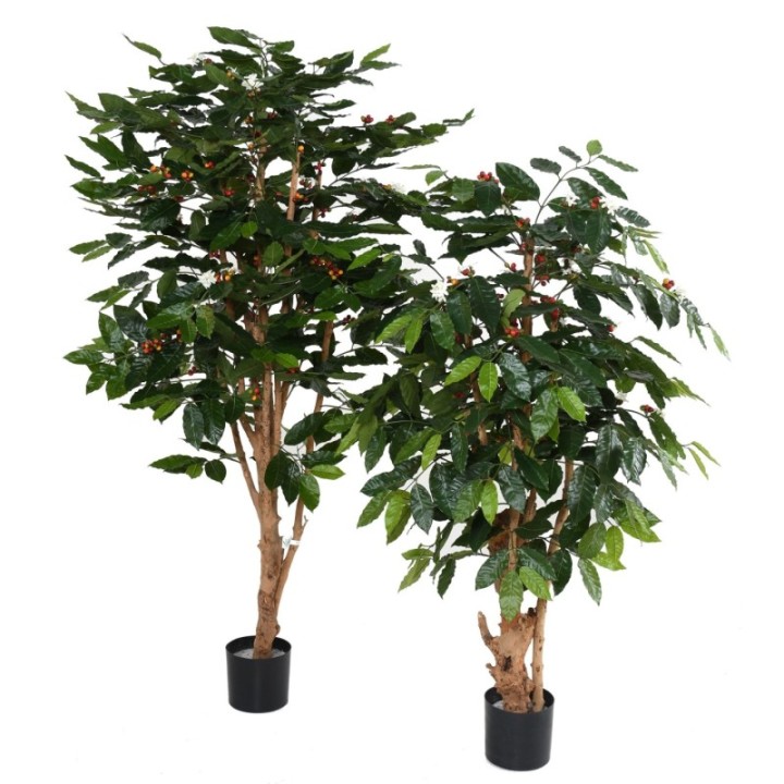 Künstlicher Kaffeebaum, ca. 175cm hoch, grün