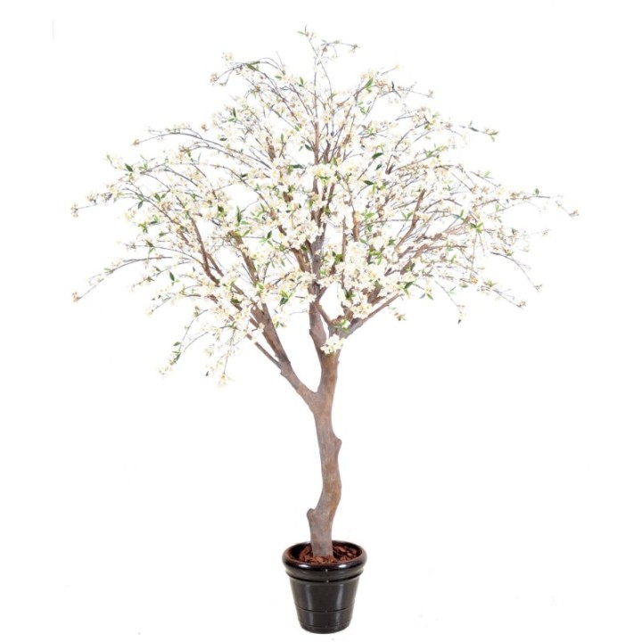 Künstlicher Kirschbaum, ca. 280cm hoch, weiß (Blütenfarbe)