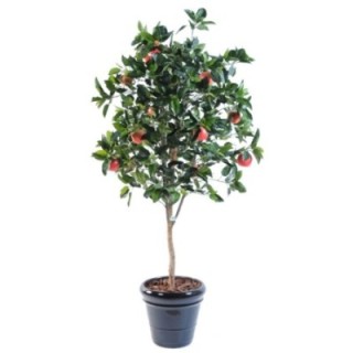 Künstlicher Apfelbaum, ca. 180cm hoch, grün-rot