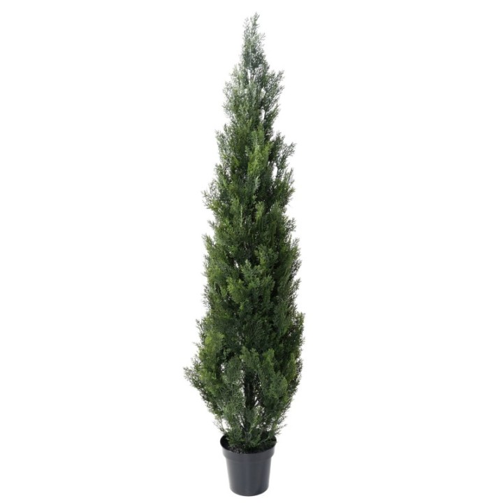 Künstlicher Zypressenbaum, ca. 180cm hoch, grün