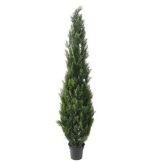 Künstlicher Zypressenbaum, ca. 210cm hoch, grün