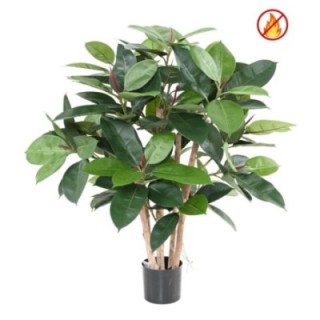 Künstlicher Gummibaum, ca. 90cm hoch, grün