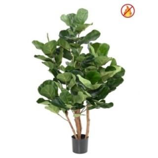 Künstlicher Ficus Lyrata, ca. 105cm hoch, grün