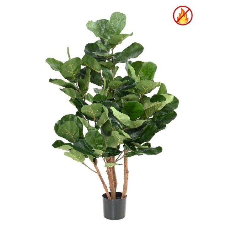Künstlicher Ficus Lyrata, ca. 105cm hoch, grün