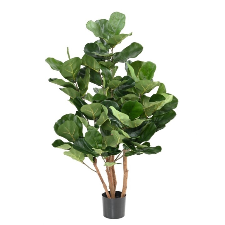 Künstlicher Ficus Lyrata, ca. 105cm hoch, grün