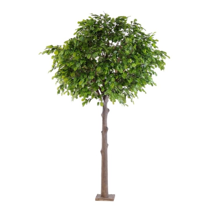 Künstlicher Eichenbaum, ca. 400cm hoch, grün