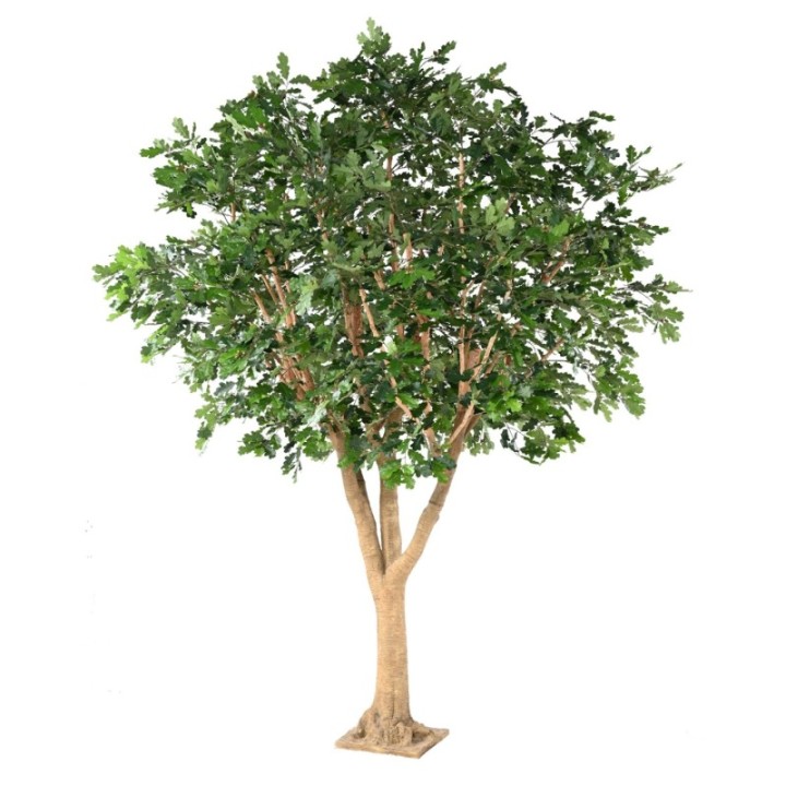 Künstlicher Eichenbaum, ca. 490cm hoch, grün