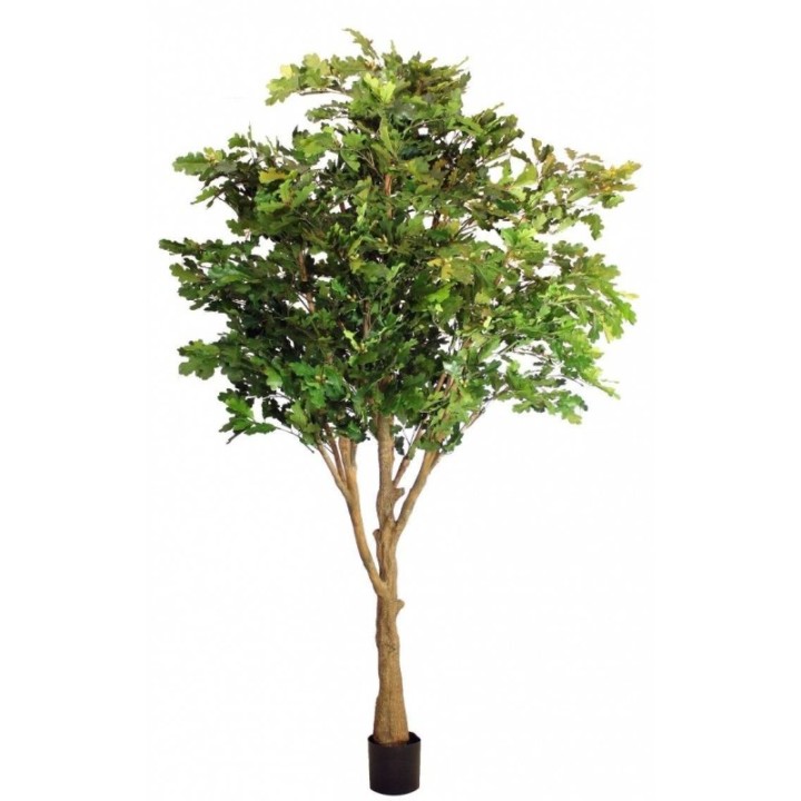 Künstlicher Eichenbaum, ca. 280cm hoch, grün