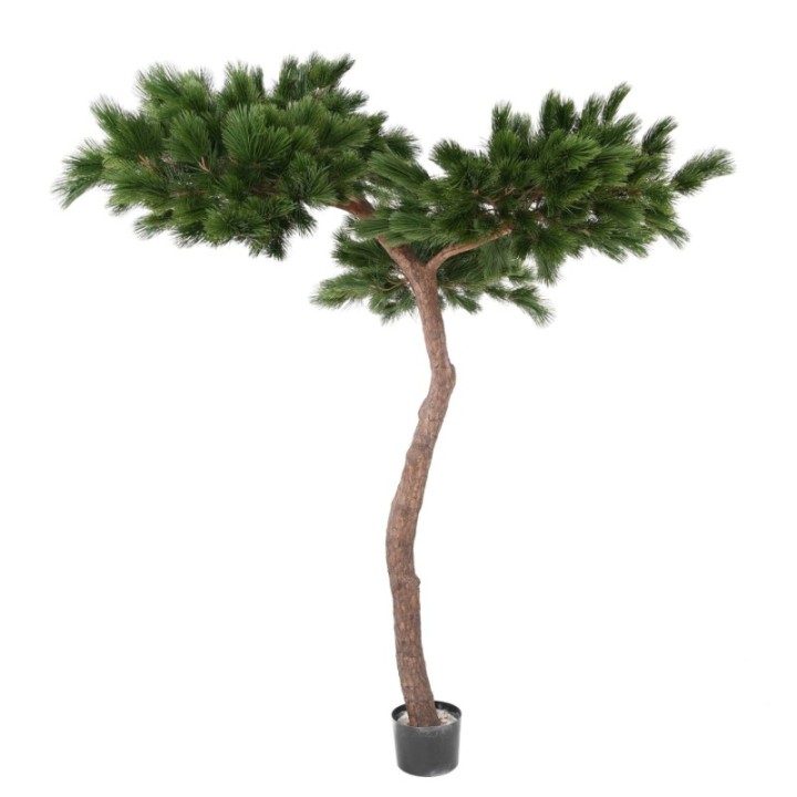 Künstliche Regenschirmkiefer, ca. 240cm hoch, grün