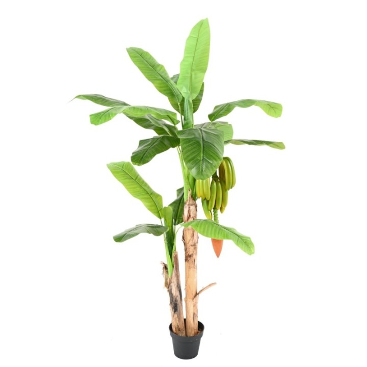 Künstlicher Bananenbaum, ca. 180cm, grün