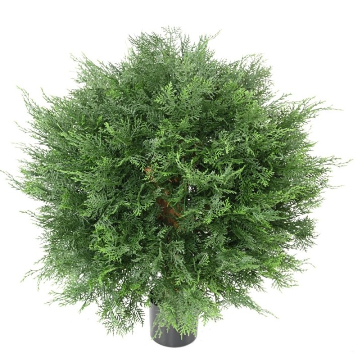 Künstlicher Lawson-Zypressenball, ca 70cm - UV-Beständig, grün