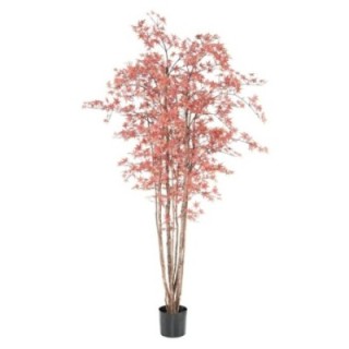 Künstlicher Aralia Baum, ca 210cm - UV-Beständig, grün-rot