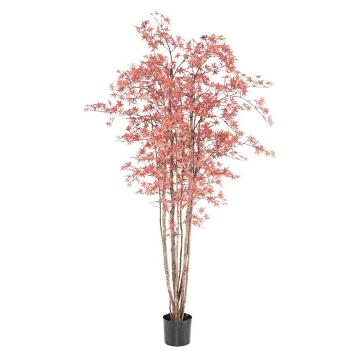 Künstlicher Aralia Baum, ca 210cm - UV-Beständig, grün-rot