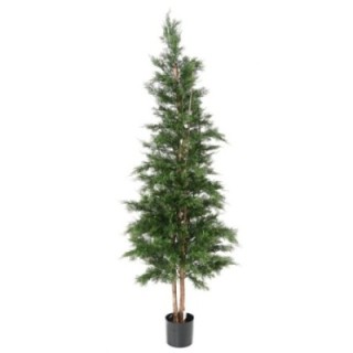 Künstlicher Lawson-Zypressenbaum, ca 210cm - UV-Beständig, grün