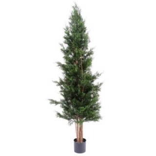 Künstlicher Lawson-Zypressenbaum, ca 180cm - UV-Beständig, grün