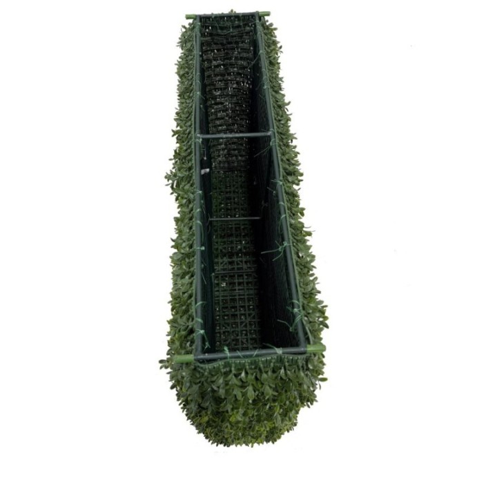 Künstliche Buchsbaumhecke, realistische Blätter, ca. 62cm hoch
