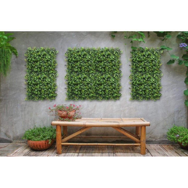 Kunsthecken-Paneel | Mix Vert - 100x100cm