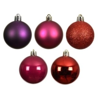 Christbaumkugel-Set Festlicher Mix 30er Ø6 cm