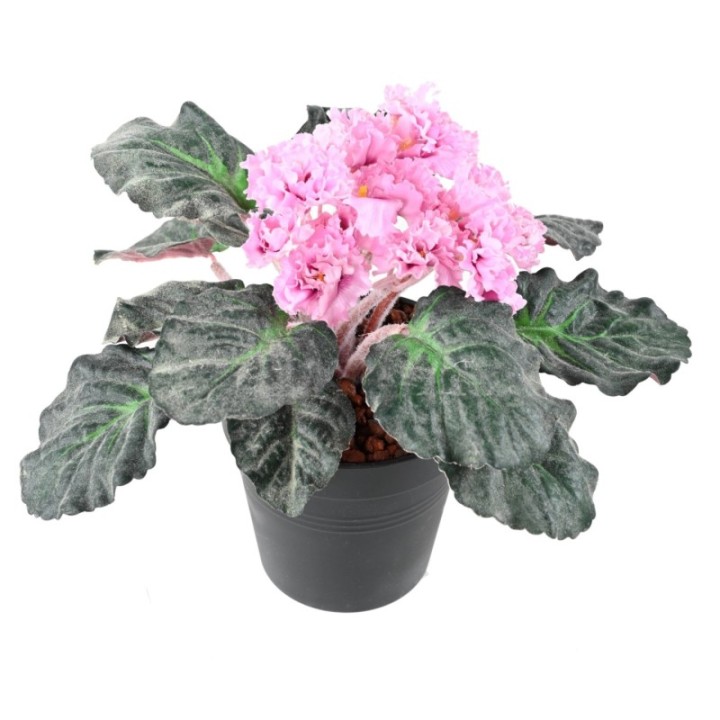Künstliches Usambaraveilchen, ca 30cm, pink