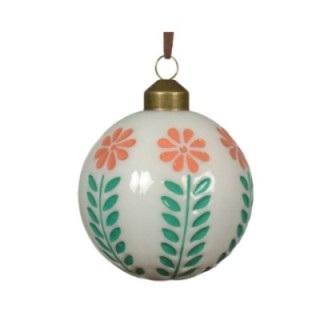 Glas-Christbaumkugel Alpenzauber, 3er Ø8 cm