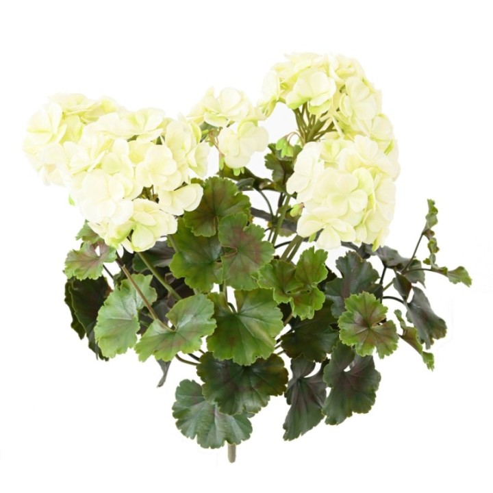 Künstliche Geranie, ca 35cm, UV-Beständig, weiss