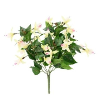 Künstliche Glockenblume, ca 37cm, weiss