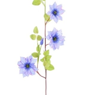Künstliche Clematis Blume, ca 107cm, lila