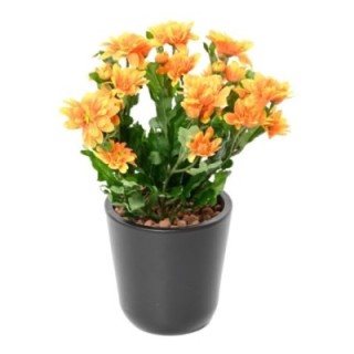Künstliche Chrysantheme, 40cm, orange