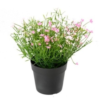 Künstliches Gänseblümchen-Arrangement, 20cm, UV-beständig, rosa