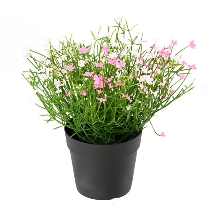 Künstliches Gänseblümchen-Arrangement, 20cm, UV-beständig, rosa